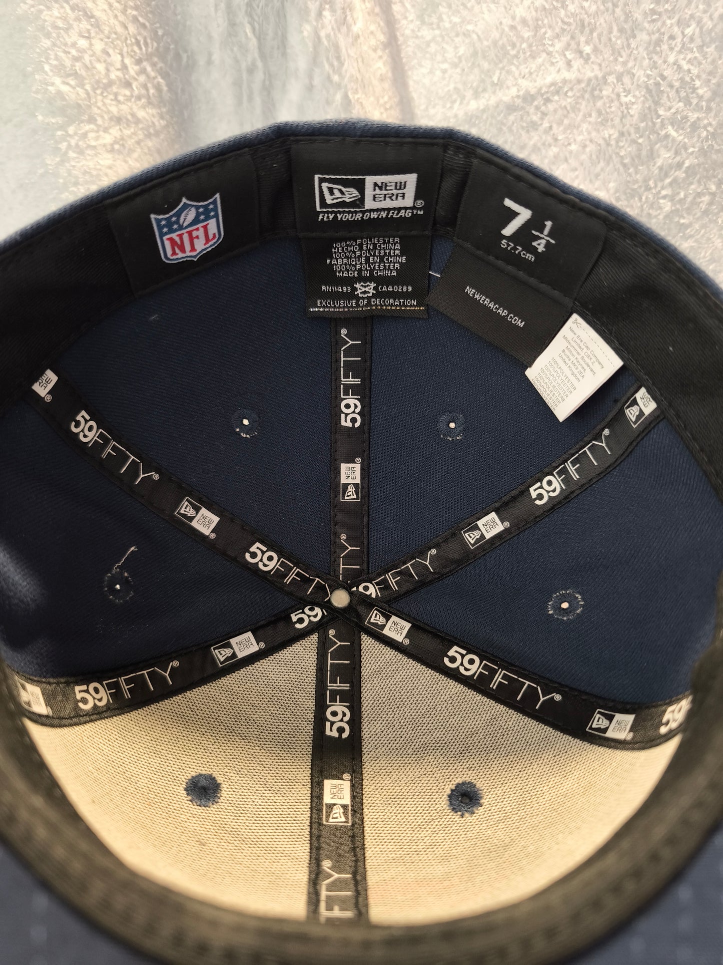 New Era 59FIFTY Denver Broncos Cap – Schwarz – Größe 7 1/4 – NFL