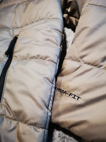 Daunenjacke NIKE Damen Khaki Größe L Therma Fit