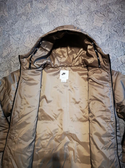 Daunenjacke NIKE Damen Khaki Größe L Therma Fit