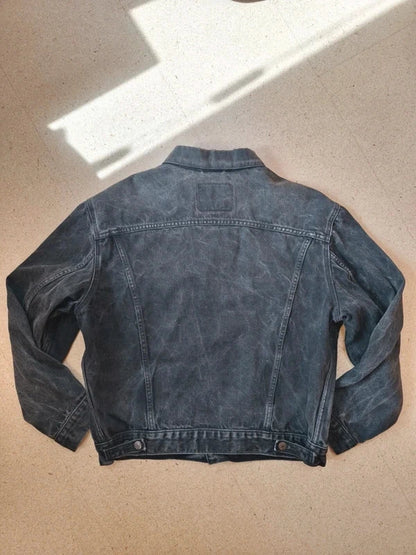 Vintage Levi's Denim 70503 02 XL Jeansjacke 1991 Schwarz Typ 3 Jacke