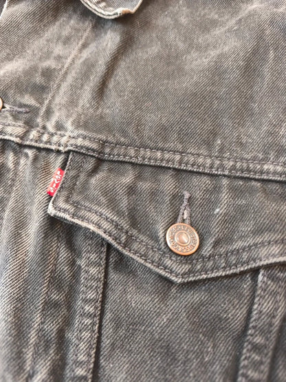 Vintage Levi's Denim 70503 02 XL Jeansjacke 1991 Schwarz Typ 3 Jacke