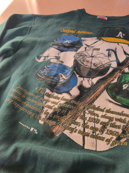 Vintage Nutmeg USA Oakland Athletics Sweatshirt – 90s – L – Rare