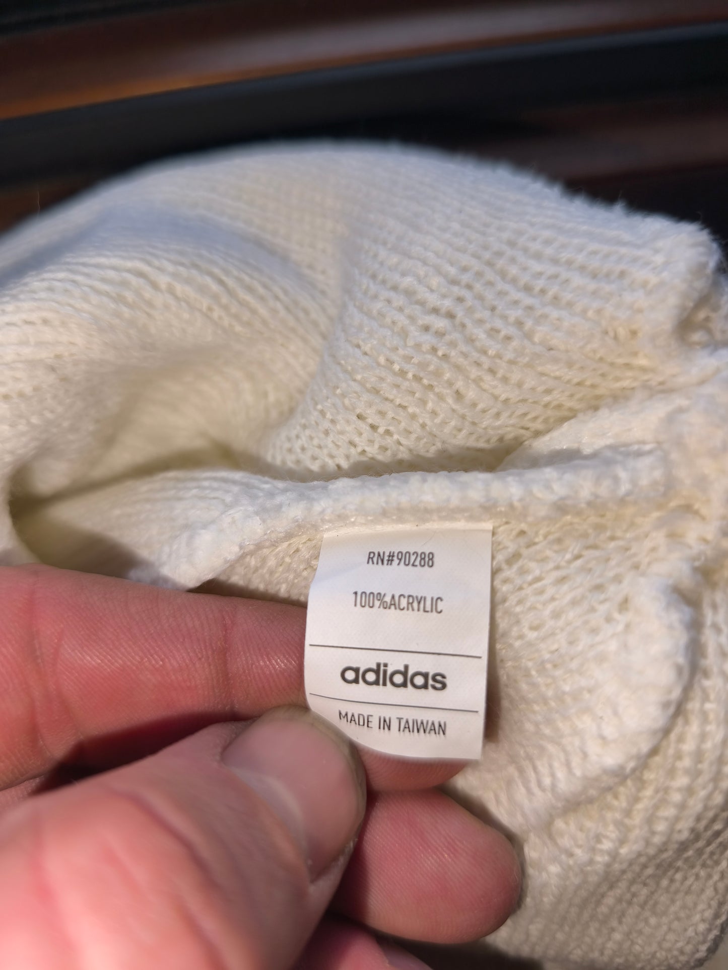 Adidas Originals Beanie Off-White – Trefoil Logo Retro