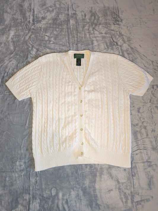 Ralph Lauren Wolljacke / Cardigan – Gr. M – Grün Label – Vintage