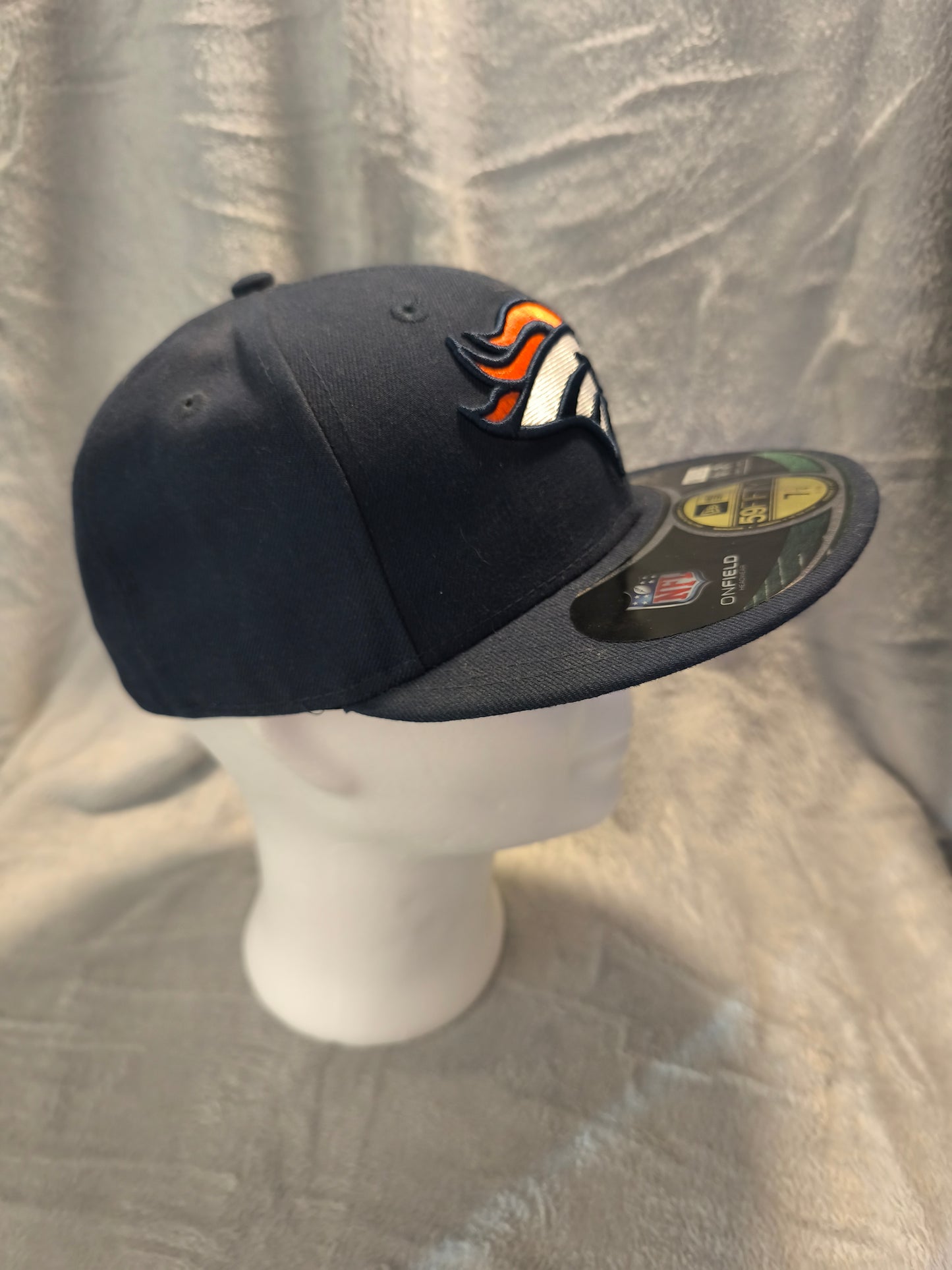 New Era 59FIFTY Denver Broncos Cap – Schwarz – Größe 7 1/4 – NFL