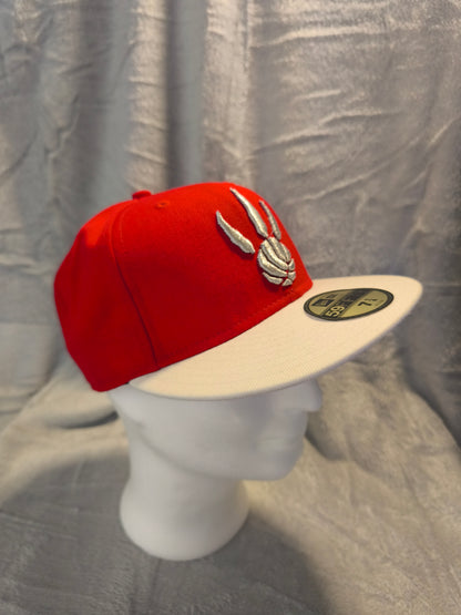 New Era Toronto Raptors Cap – Rot/Creme – NBA 59FIFTY Fitted – Gr. 7 1/4