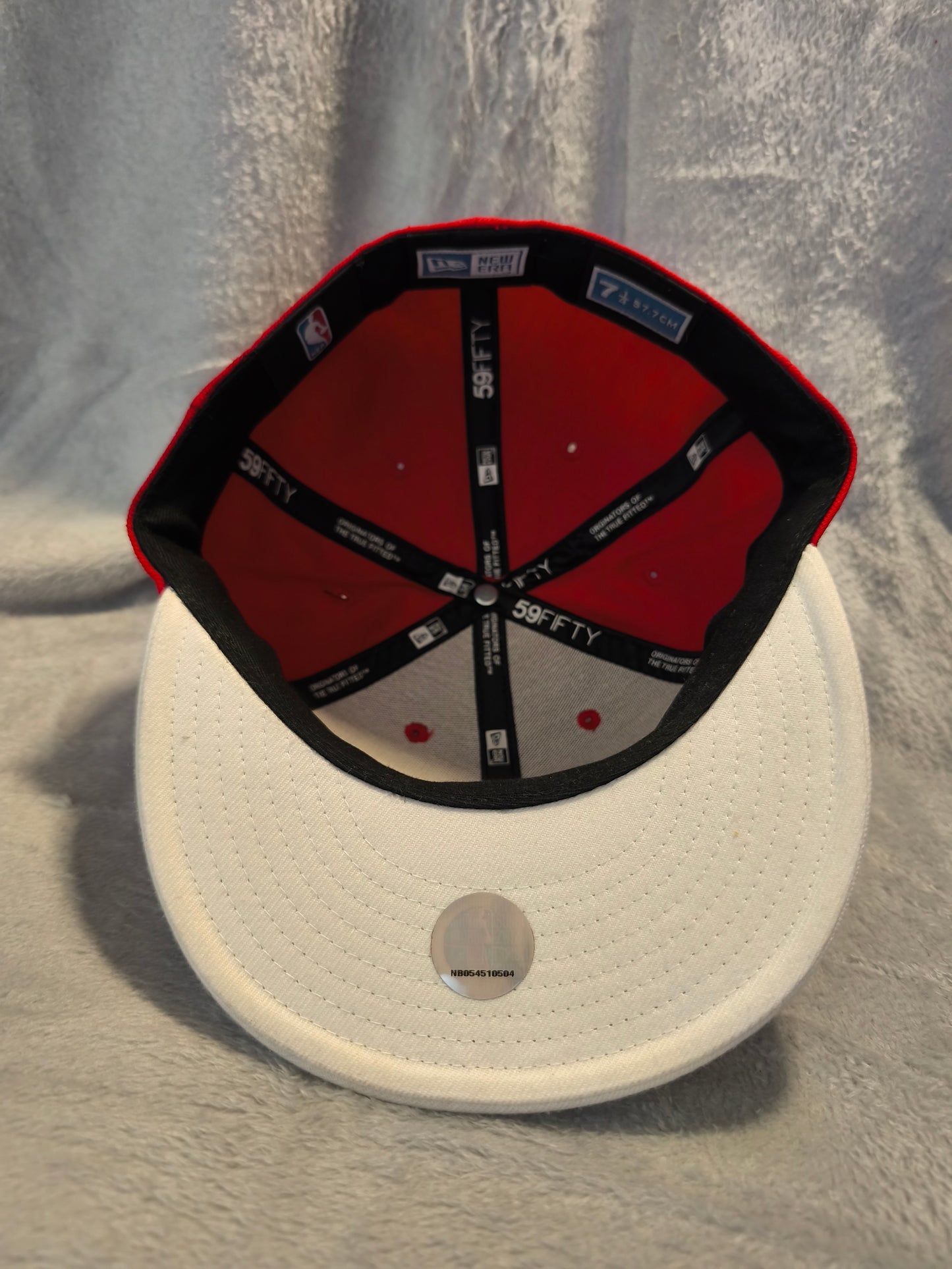 New Era Toronto Raptors Cap – Rot/Creme – NBA 59FIFTY Fitted – Gr. 7 1/4