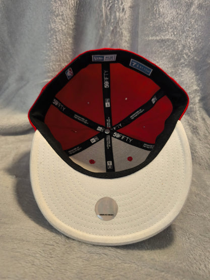 New Era Toronto Raptors Cap – Rot/Creme – NBA 59FIFTY Fitted – Gr. 7 1/4