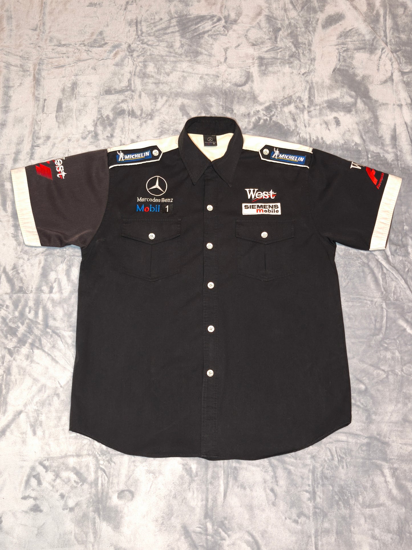 🔥 Mercedes F1 Team Hemd – Größe M- West McLaren – Official Licensed – Racing Shirt
