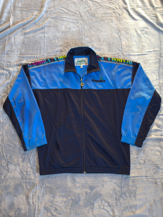 Vintage Diadora Trainingsjacke 90s Retro Gr. 48