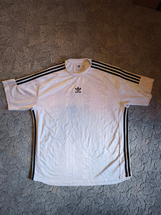 adidas Originals T-Shirt weiß | XL | Retro 3-Streifen